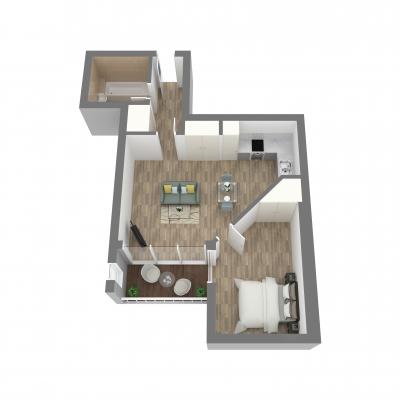 New Era one bedroom layout b